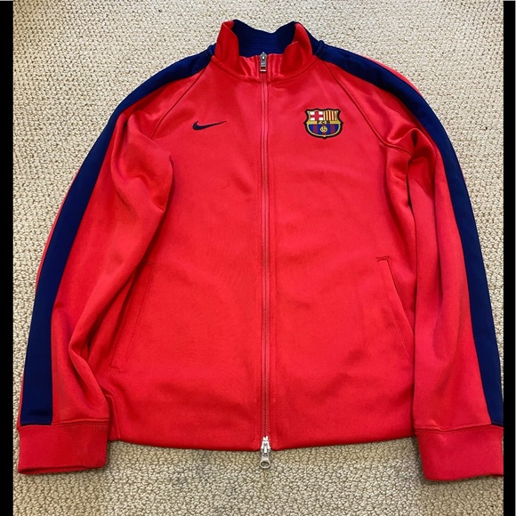 Nike Barcelona FC Track Jacket Youth XL / Women’s M/ Men’s Small Like New - Picture 8 of 8